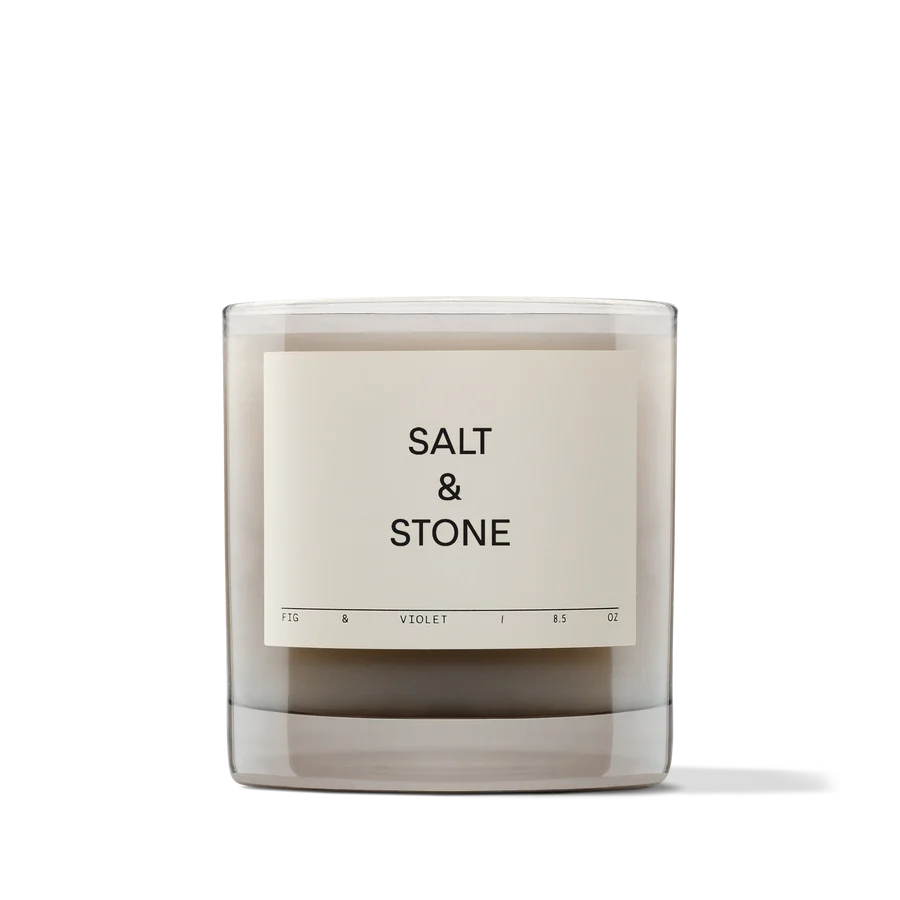 Salt&amp;Stone Kerze Feige &amp; Veilchen
